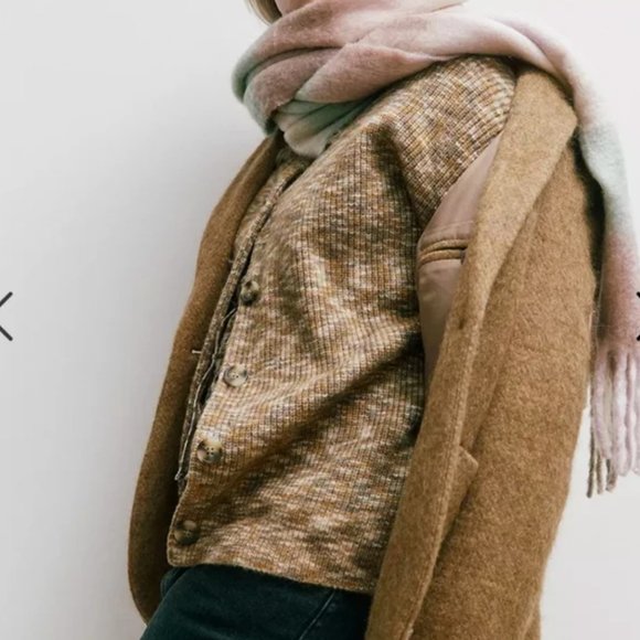NWT Madewell Space-Dyed Winstead Cardigan Sweater Spacedye Butterscotch - Picture 3 of 7